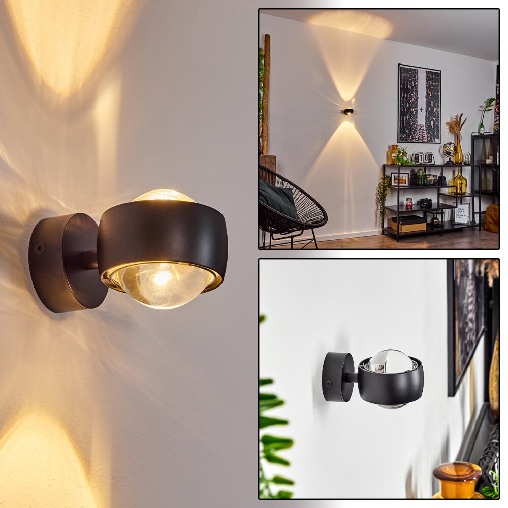 Sapri Up & Down Lampa, Vägglampa Svart, 1-ljuskällor main product photo