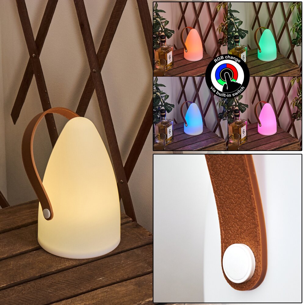 Guari Bordslampa utomhus LED Brun, Vit, 1-ljuskällor, Färgväxlare main product photo