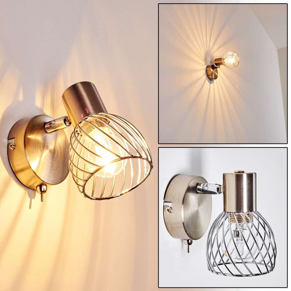 Parado Vägglampa Nickel matt, 1-ljuskällor main product photo