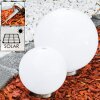Abrela kullampa LED Färg i rostfritt stål, 2-ljuskällor