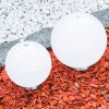 Abrela kullampa LED Färg i rostfritt stål, 2-ljuskällor