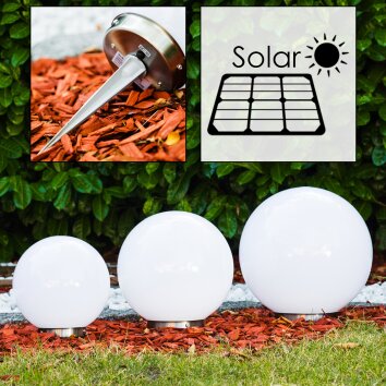 Abrela kullampa LED Färg i rostfritt stål, 2-ljuskällor