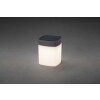 Konstsmide Lampor Assisi Bordslampa utomhus, Solcellslampa, Bordslampa LED Grått, 1-ljuskällor