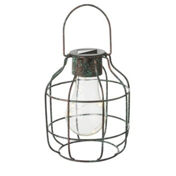 Globo Solar Pendellampa för utomhusbruk, dekorativ belysning, lykta, Bordslampa LED Brons, 5-ljuskällor