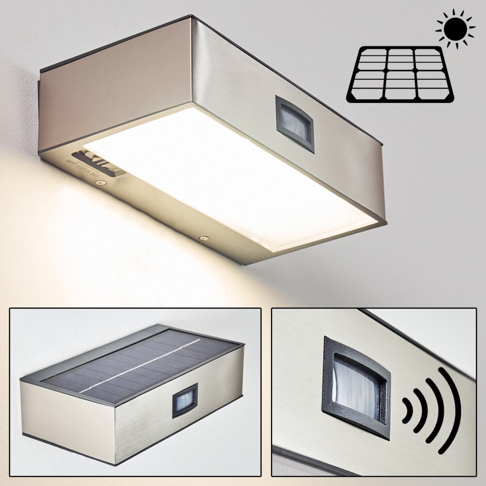 Attu Husnummer belysning, Vägglampa LED Nickel matt, 1-ljuskällor main product photo