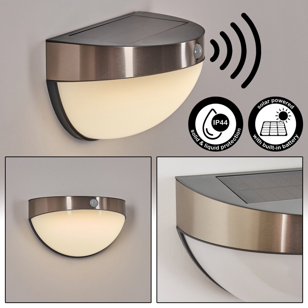 Pori Husnummer belysning, Vägglampa LED Krom, 1-ljuskällor, Rörelsedetektor main product photo