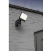 Lutec Lampor SUNSHINE Vägglampa LED Antracit, 1-ljuskällor, Rörelsedetektor