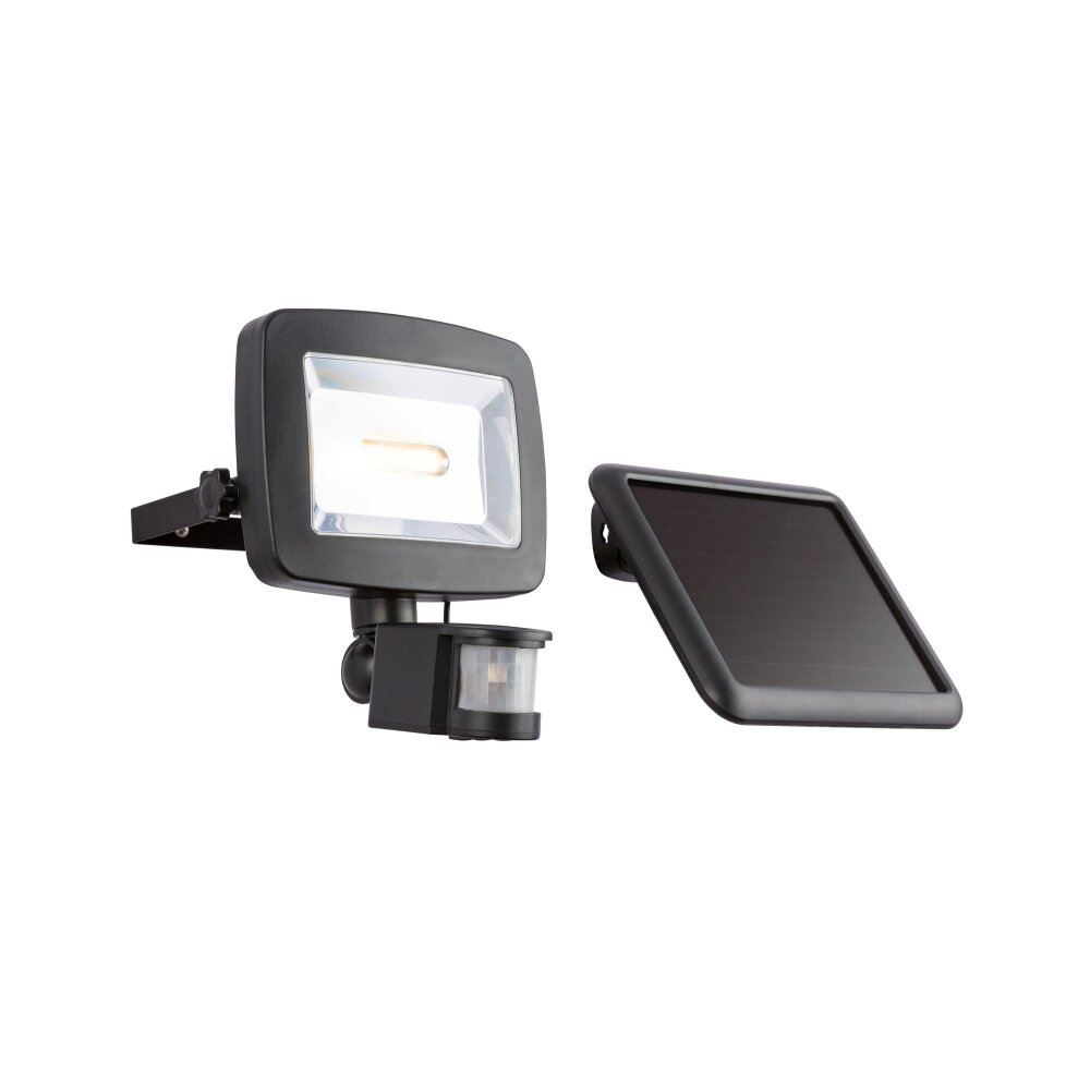 Globo SOLAR Vägglampa LED Svart, 1-ljuskällor, Rörelsedetektor main product photo