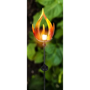 Globo LAVA dekorativ belysning, Solcellslampa LED Svart, 10-ljuskällor