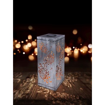 Globo REX dekorativ belysning, Solcellslampa LED Silver, 1-ljuskällor