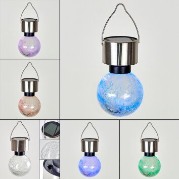 Falco dekorativ belysning, Solcellslampa LED Rostfritt stål, 1-ljuskällor, Färgväxlare