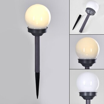 Hakon kullampa, Solcellslampa LED Grått, 1-ljuskällor