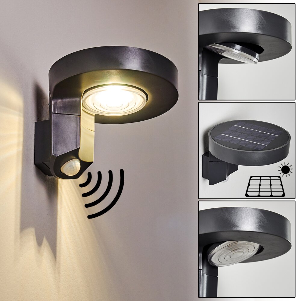 Townsville Husnummer belysning, Vägglampa LED Svart, 1-ljuskällor, Rörelsedetektor main product photo