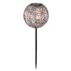 Globo SOLAR dekorativ belysning, kullampa, Solcellslampa LED Silver, 1-ljuskällor