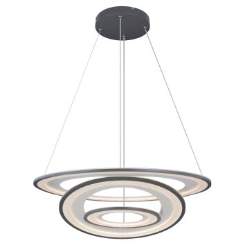 Globo TORRELLE Pendellampa LED Svart, 1-ljuskällor, Fjärrkontroll Globo TORRELLE Pendellampa LED Svart, 1-ljuskällor, Fjärrkontroll