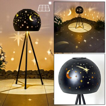 Paralia dekorativ belysning, kullampa, Solcellslampa LED Svart, 1-ljuskällor