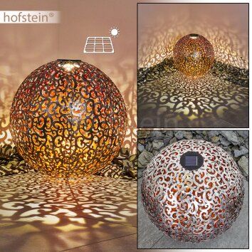 Paradiski dekorativ belysning, kullampa, Solcellslampa LED Kopparfärg, Silver, 1-ljuskällor