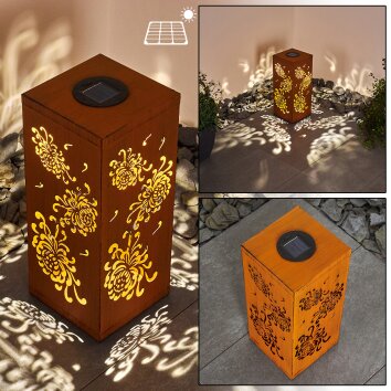 Parikia dekorativ belysning, Solcellslampa LED Brun, 1-ljuskällor