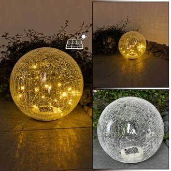 Jurmala dekorativ belysning, kullampa, Solcellslampa LED, 1-ljuskällor