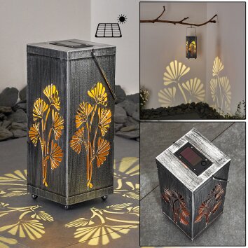 Parikia dekorativ belysning, Solcellslampa LED Kopparfärg, Silver, 1-ljuskällor