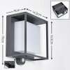 Lansing Vägglampa LED Antracit, 1-ljuskällor, Rörelsedetektor