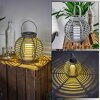 Rehovot dekorativ belysning, lykta, Solcellslampa, Bordslampa LED Grått, 1-ljuskällor
