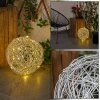 Rapallo kullampa, Solcellslampa LED Silver, 30-ljuskällor
