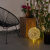 Rapallo kullampa, Solcellslampa LED Silver, 30-ljuskällor