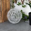 Rapallo kullampa, Solcellslampa LED Silver, 30-ljuskällor