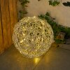 Rapallo kullampa, Solcellslampa LED Silver, 30-ljuskällor