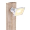Globo JOYA Bordslampa LED Trä ljus, Vit, 1-ljuskällor