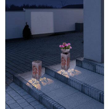 Globo Sun dekorativ belysning, Solcellslampa LED Silver, 1-ljuskällor