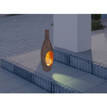 Globo Sun dekorativ belysning, Solcellslampa LED Svart, 1-ljuskällor