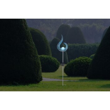 Globo Sun dekorativ belysning, Solcellslampa LED Silver, 1-ljuskällor