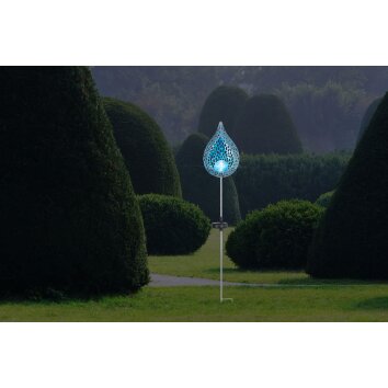 Globo Sun dekorativ belysning, Solcellslampa LED Silver, 1-ljuskällor