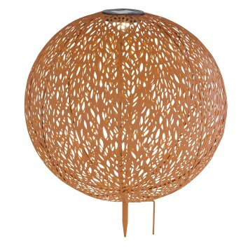 Globo Sun dekorativ belysning, kullampa, Solcellslampa LED Rostfärger, 1-ljuskällor