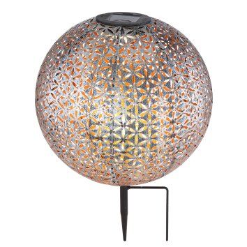 Globo Sun dekorativ belysning, kullampa, Solcellslampa LED Silver, 1-ljuskällor
