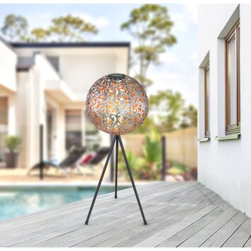 Globo Sun dekorativ belysning, kullampa, Solcellslampa LED Svart, 1-ljuskällor