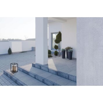 Globo Sun dekorativ belysning, Solcellslampa LED Svart, 40-ljuskällor