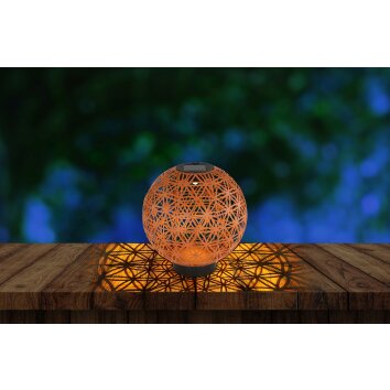 Globo Sun dekorativ belysning, kullampa, Solcellslampa LED Svart, 1-ljuskällor