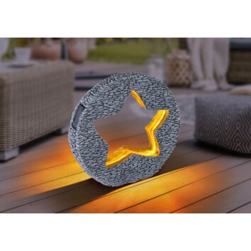 Globo Sun dekorativ belysning, Solcellslampa LED Grått, 48-ljuskällor