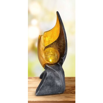 Globo Sun dekorativ belysning, Solcellslampa LED Brun, 1-ljuskällor