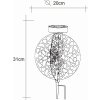Globo Sun dekorativ belysning, kullampa LED Silver, 1-ljuskällor