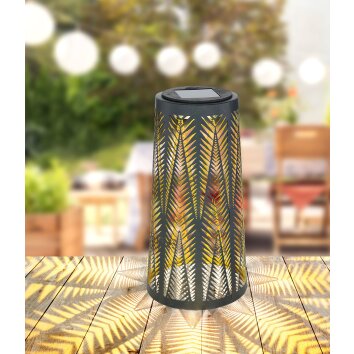 Globo Sun dekorativ belysning, Solcellslampa LED Svart, 1-ljuskällor