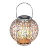 Globo Sun dekorativ belysning, lykta, Solcellslampa, Bordslampa LED Silver, 1-ljuskällor