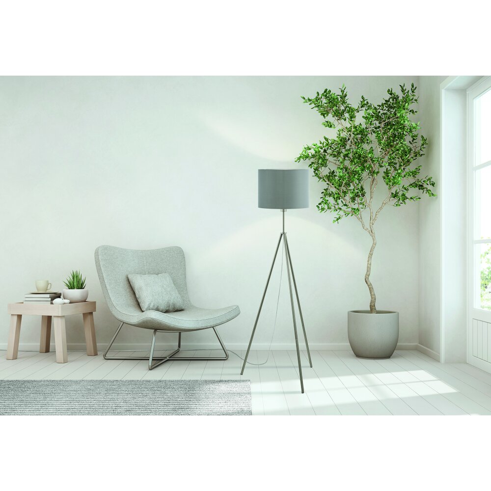 Eglo Lampor SCIGLIATI Golvlampa Nickel matt, 1-ljuskällor main product photo