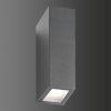 LCD 5023 vägglampa utomhus LED Svart, 2-ljuskällor