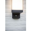 Lutec Lampor Cuba vägglampa utomhus LED Antracit, 1-ljuskällor, Rörelsedetektor