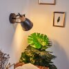 Elm Vägglampa Antracit, Trä ljus, 1-ljuskällor