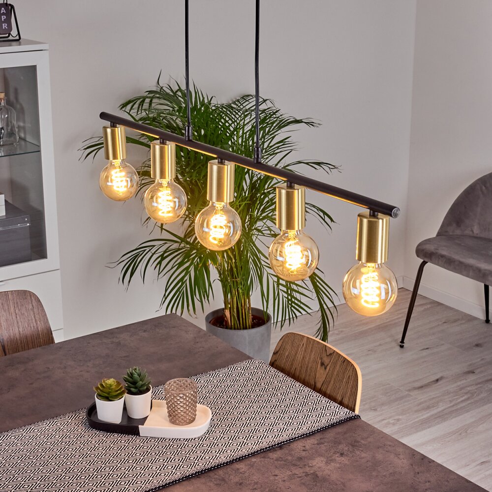 Tulla Pendelbelysning Mässing, Svart, 5-ljuskällor main product photo